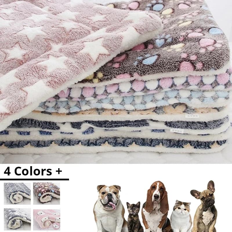 Tappetino per animali domestici Lettino per cani Lettino per gatti Capelli morbidi Coperta ispessita Tappetino in pile Lavabile per la casa Coperta calda con motivo orso, vestito per l'inverno