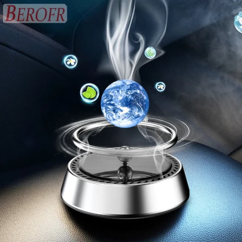 Auto console central space planet imitated magnetic levitation decoration auto aromatherapy interior decoration solar