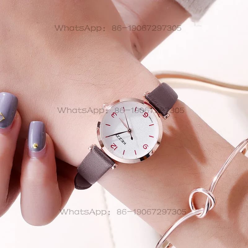 Orologio da donna personalizzato alla moda, con quadrante rotondo, originale, di nicchia, fresco, stile Hyunya.