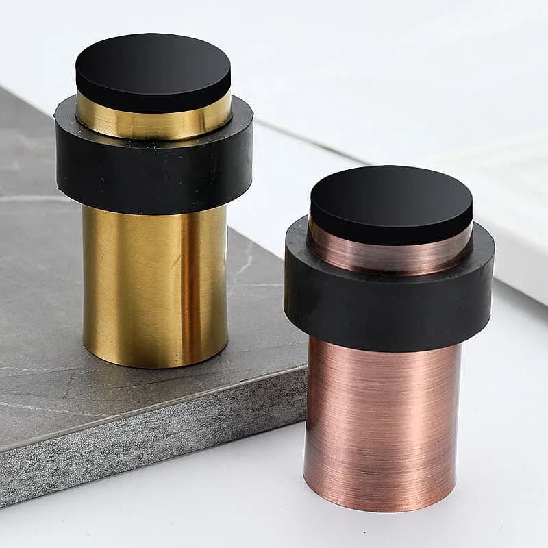 Custom Cylindrical Rubber Door Stopper Anti-Theft Door Wedge No Drill Door Stop