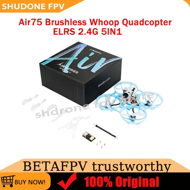 New BETAFPV Air75 Brushless Whoop Quadcopter ELRS 2.4G 5IN1 Air Brushless Flight Controller Drone Toys for Interior/External