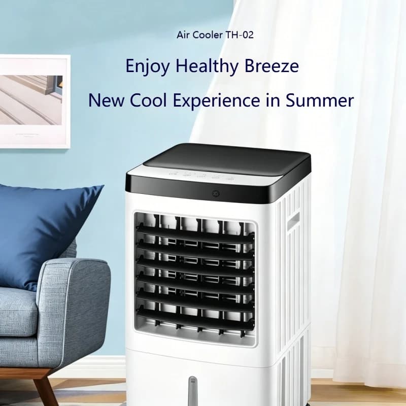 3-in-1 Portable Evaporative Air Cooler with Remote 10L Water Tank Cooling Fan Humidifier for Home Office Room