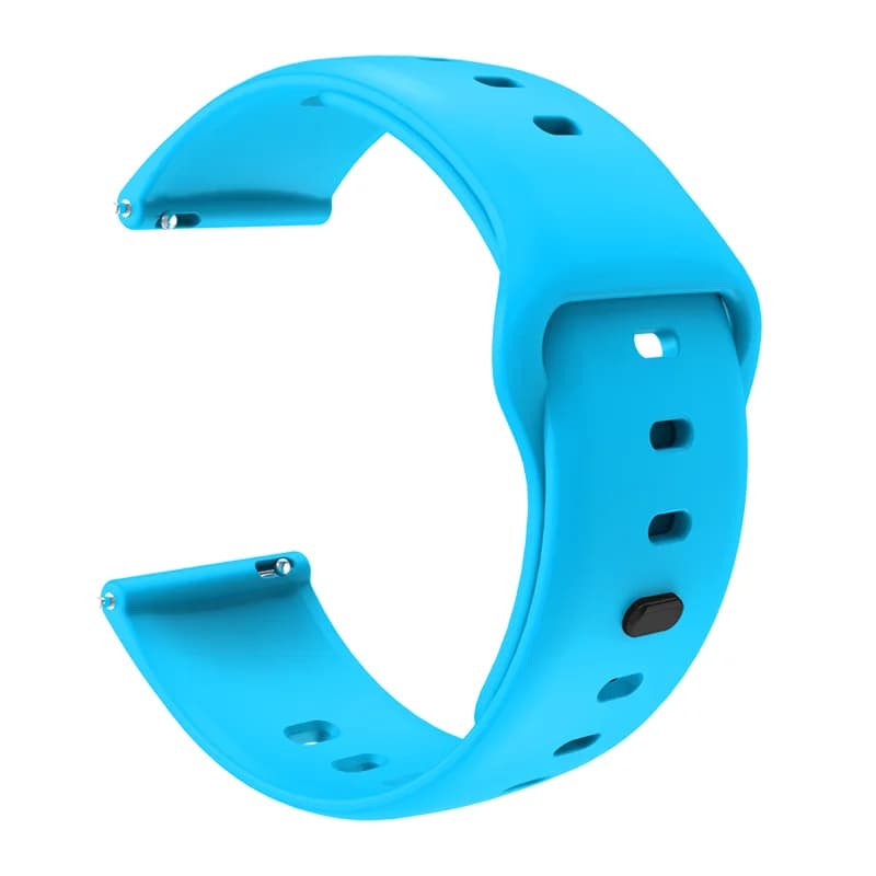 20mm 22mm cinturino universale per orologio in silicone cinturino sportivo Smartwatch con fibbia rettangolare resistente al sudore a sgancio rapido per uomo donna