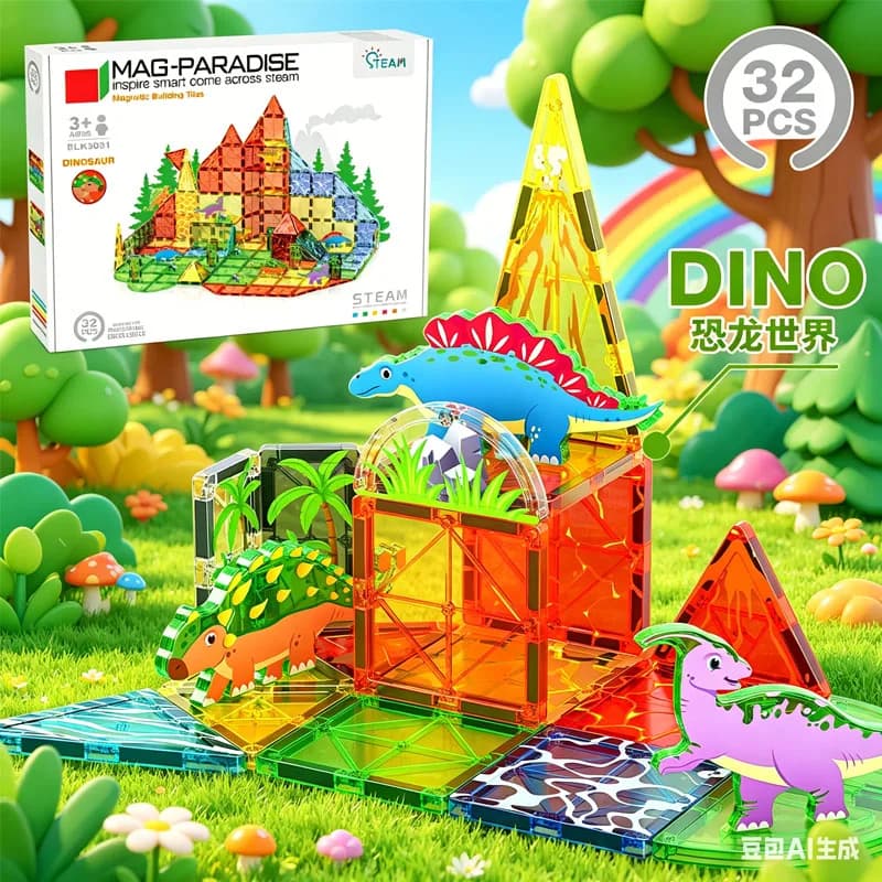 Mattoncini Magnetici a Tubo, Set di Costruzioni Magnetiche, Giocattoli Educativi per Bambini, Regalo STEM per Bambine e Bambini 2026
