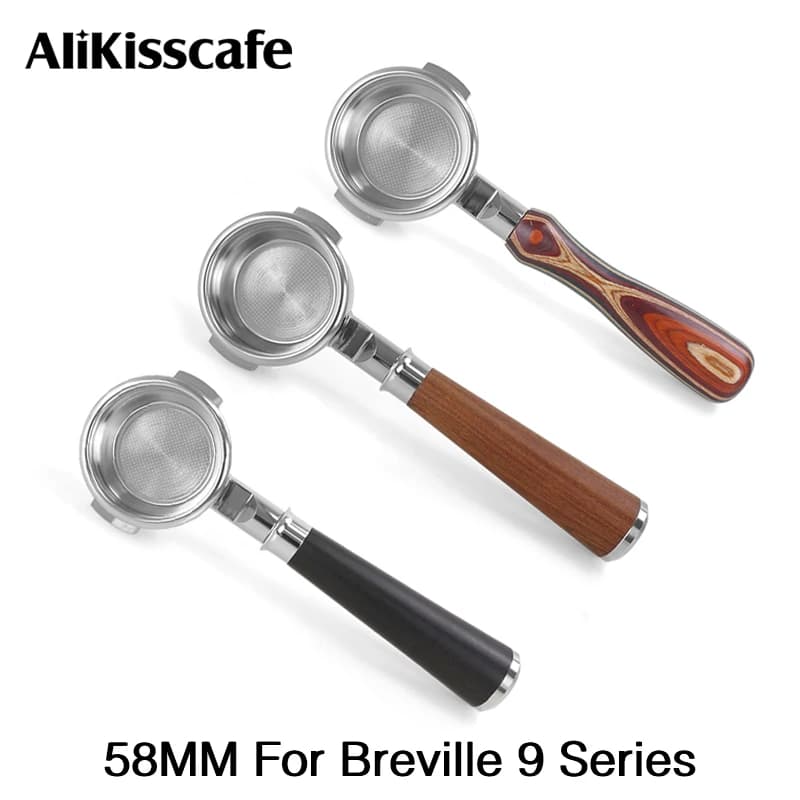 58 mm bottom filter stand for Breville BES920 980 990 espresso machine in stainless steel Coffee accessories Barista Tools