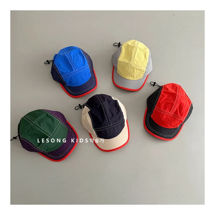 Outdoor Color Blocking Quick Drying Kids Hats Lightweight Breathable Baseball Hat Women's Spring Summer Sun Protection Caps