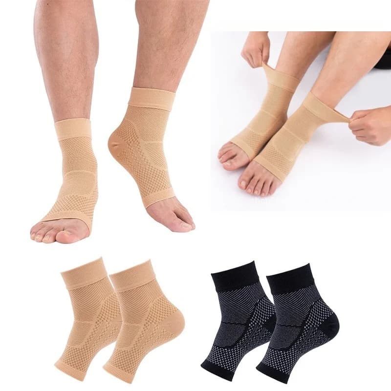 Fissatore per caviglia, staffa di compressione elastica, utilizzato per il supporto articolare, cinghia di supporto per le gambe, correzione della caviglia, unisex