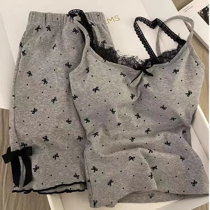 Abito estivo da donna Pigiama da donna Set Pantaloni Set Indumenti da notte Pijama Pigiama Donna Pantaloncini Abbigliamento per la casa Sleep Lounge Intimo