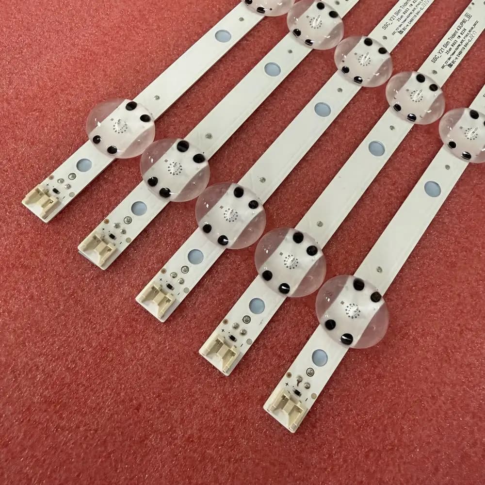5 pezzi/set striscia di retroilluminazione a LED per 43UQ7590PUB 43UP7800PTB 43UP7700PSB 43UQ7070ZUD HC430DQG-V 43UP80 43UQ9000PUD 43UP81009LR
