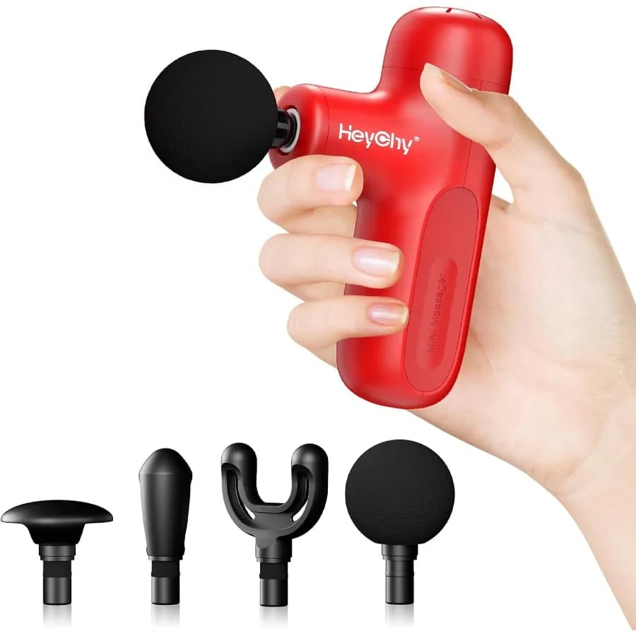 Super Mini Massage Gun for Fabrics Backgrounds with 4 Accessories Mini Massage for Textiles Depths Travel Laptop with 5
