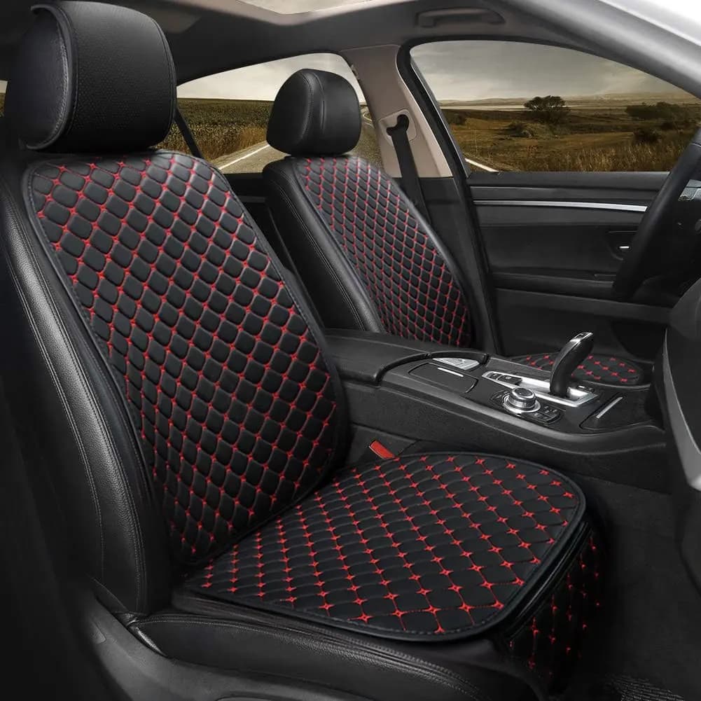 PU leather car seat cushion Universal seat cushion Protective cover for automatic chair Protective upholstery for car with storage pocket