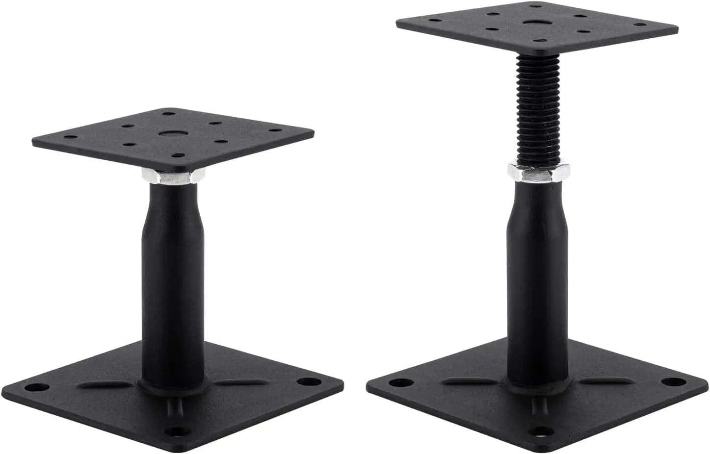 Set di 2 Supporti Regolabili per Pavimenti, Fondamenta, Stabilizzatori per Gradini di Camper - Altezza da 4 a 7 Pollici