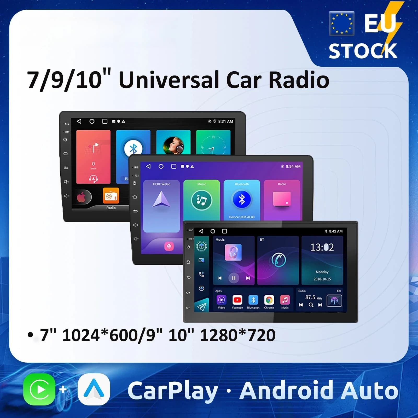 ESSGOO 7 9 10" Car Radio Android Auto Carplay Car Stereo Multimedia Player Universal WIFI GPS Autoradio Car Intelligent Systems