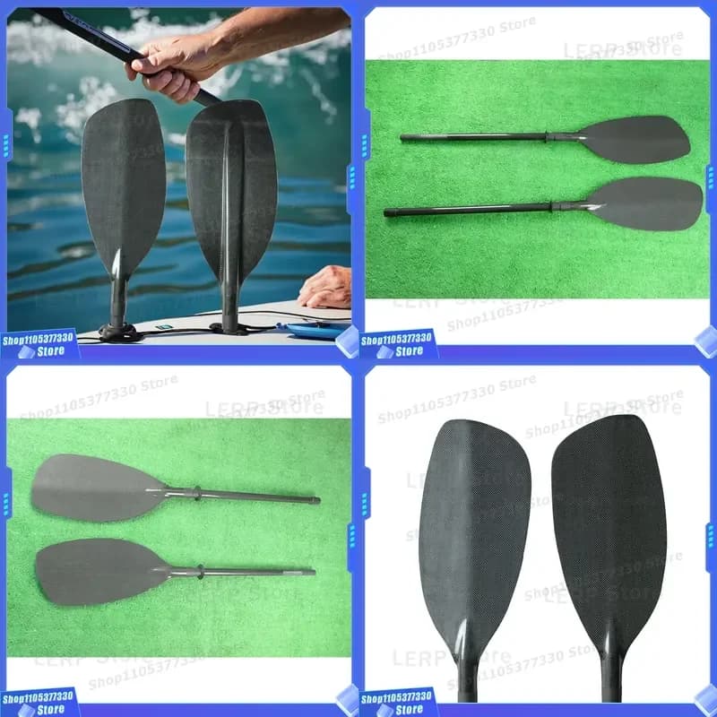 YAK Outdoors Custom Logo Carbon Fiber White Water Paddle for Kayak and Surfboard Sports Includes Accessory Bag-for Ocean