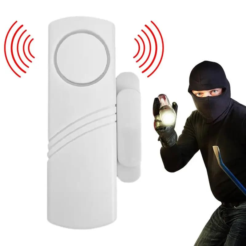 Allarmi per porta per allarme domestico Fermaporta Porta aperta Avviso Allarme Fermaporta Porta senza fili Installazione semplice per auto domestiche