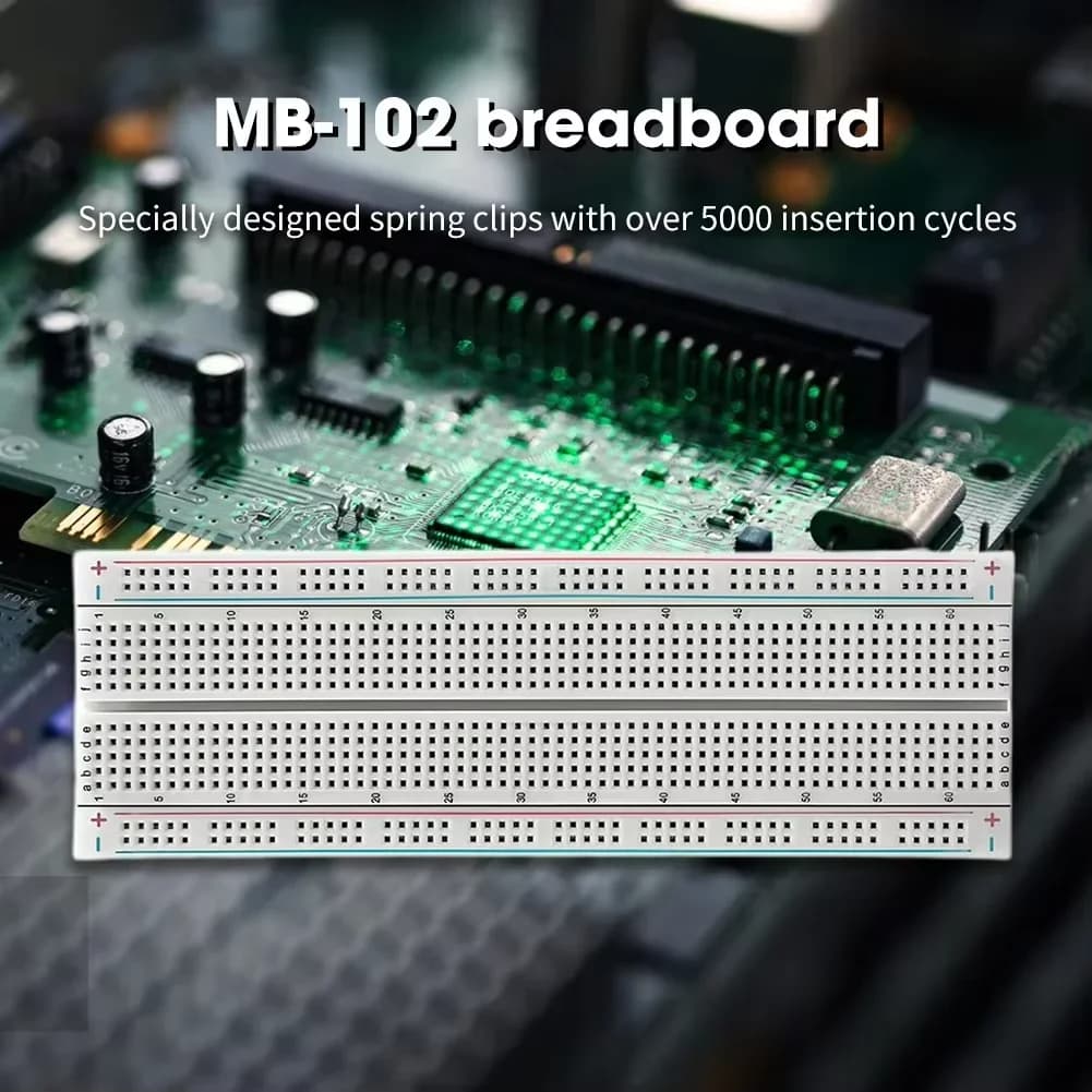 10 pz Tagliere 830 Punti PCB Bordo MB-102 MB102 Test Sviluppare Nodemcu Raspberri PI 2 lcd Ad Alta Frequenza 40pin Dupont Linea