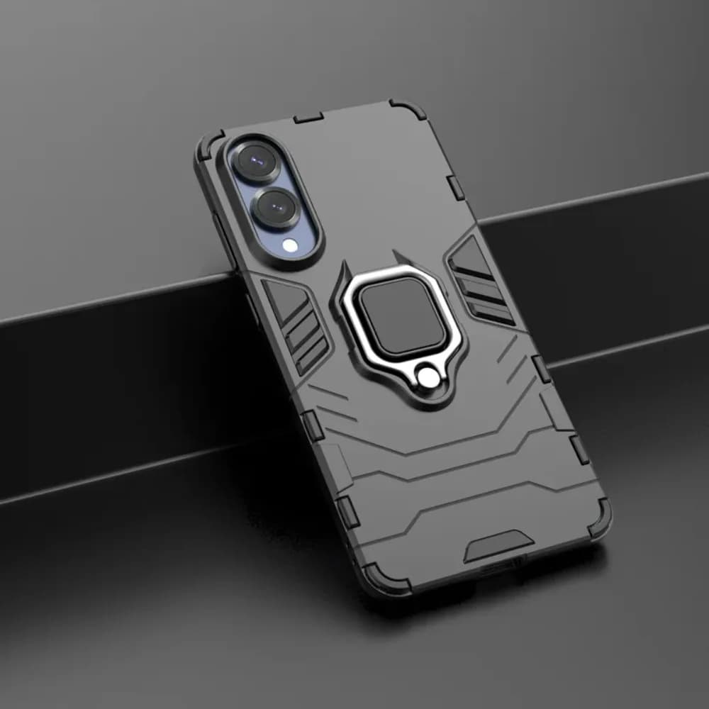 Armour Magnetic Ring Stand Case For Samsung Galaxy S26 S25 Edge S24 S23 S22 FE Ultra Plus Anti- Drop Car Cover Magnetic Protection