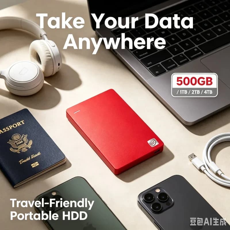 Portable Hard Drive New OEM Expansion External HDD USB 3.0 High-Speed Compatible with Mac PC Slim & Reliable