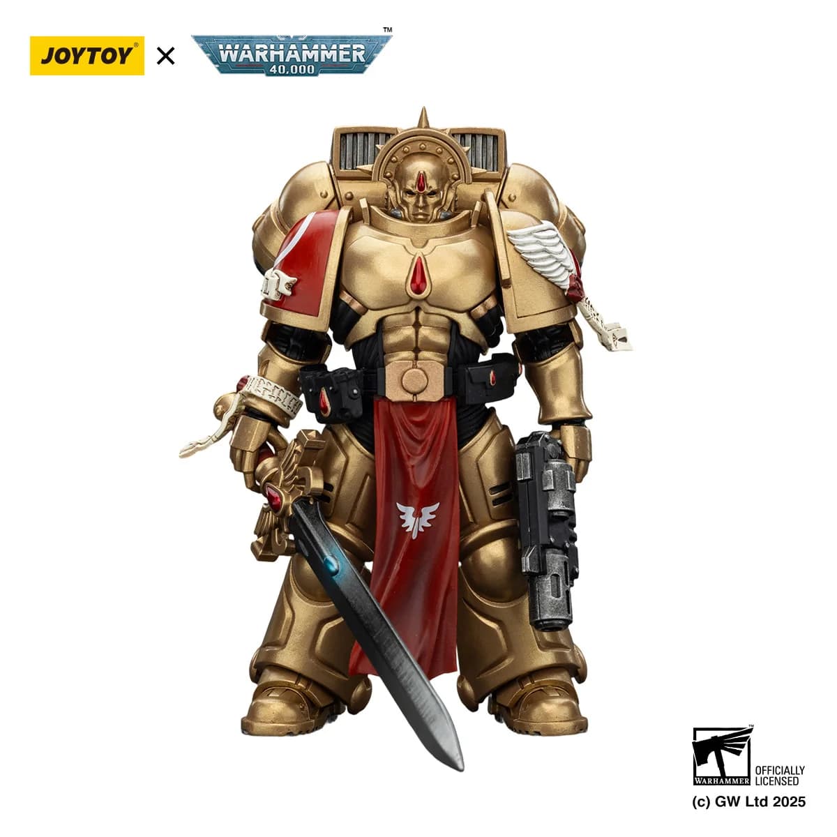JOYTOY Warhammer 40K 1/18 Action Figure Blood Angels Sanguinary Guard 1 Modellino Anime Giocattolo