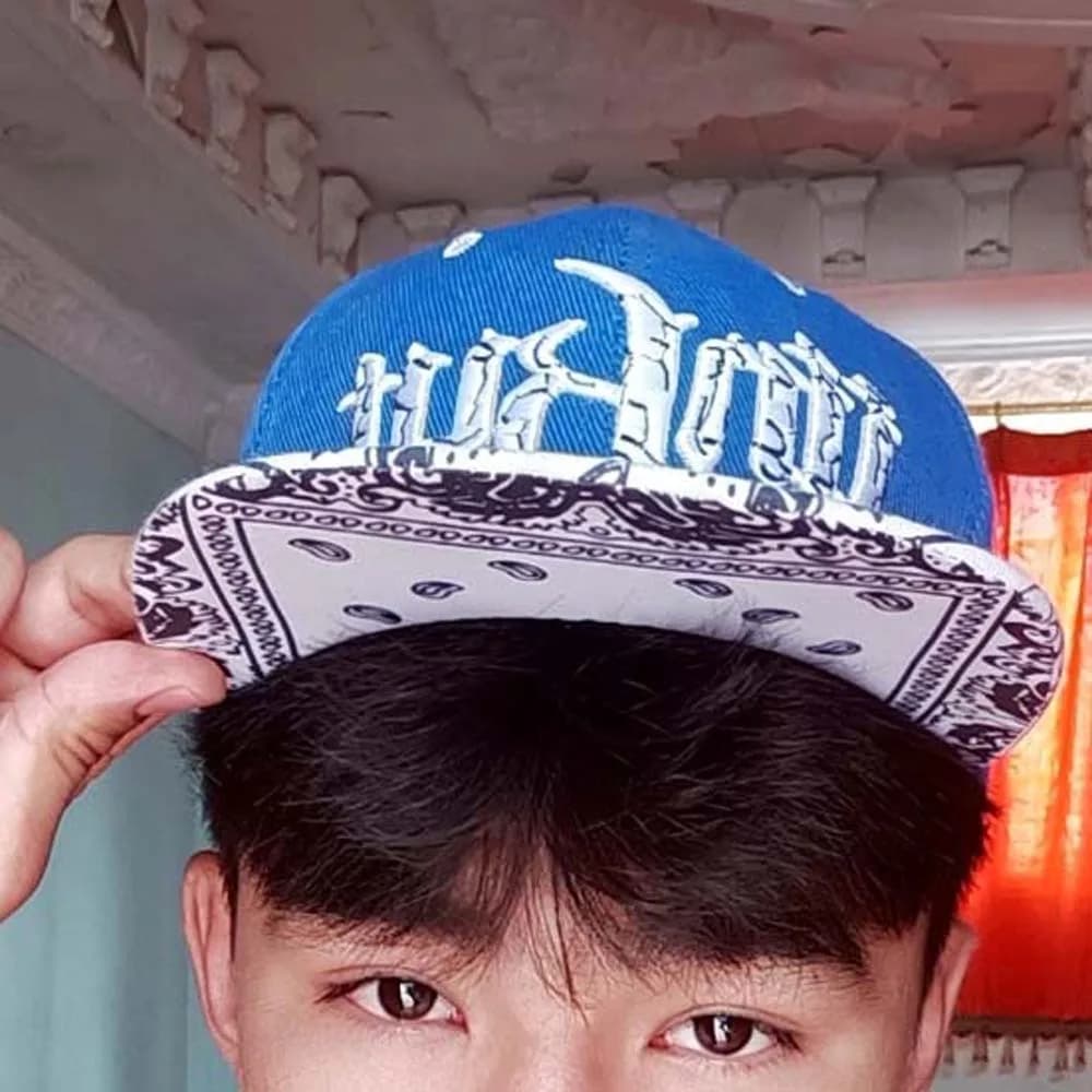 Adjustable Letter Embroidery Flat Brim Hat Korean Style Hip-hop Street Style Baseball Cap Sunscreen Cotton Peaked Cap Women