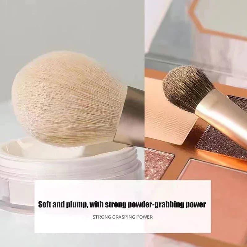 Complete set of 12-piece makeup brushes, professional set for foundation, powder, light, concealer, umbrella, with case
