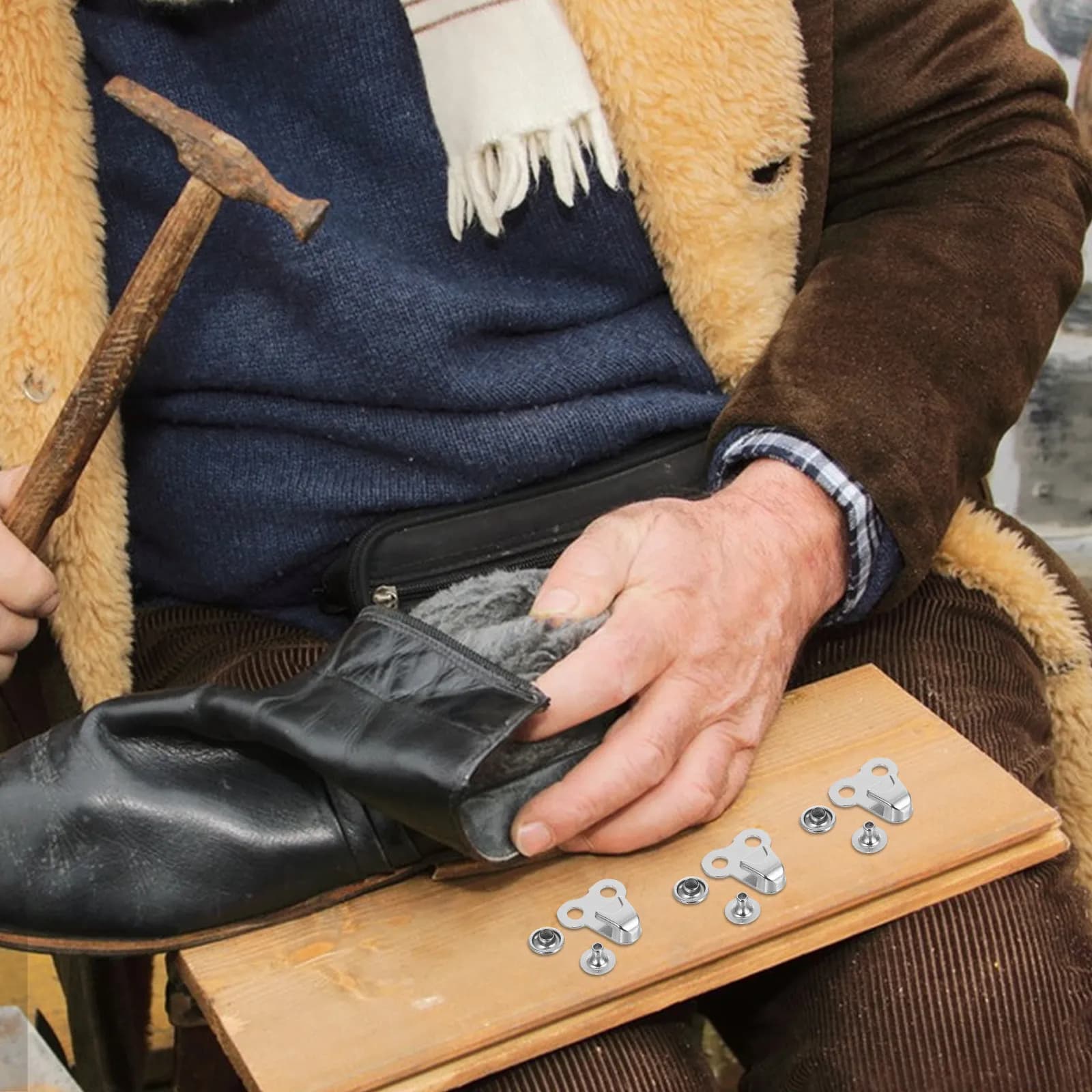 20 Pezzi Rivetti in Lega Premium per Scarpe, Occhielli e Ganci per Decorazione Stivali, Escursionismo, Arrampicata, Allacciatura per Stivali Outdoor