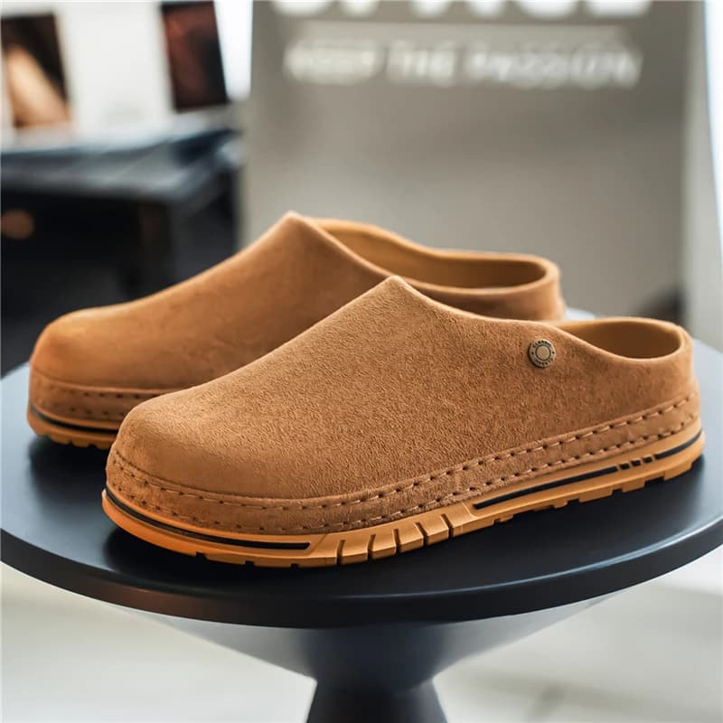 Mocassini da uomo con punta larga, slip-on, comodi per tutti i giorni e per il pendolarismo
