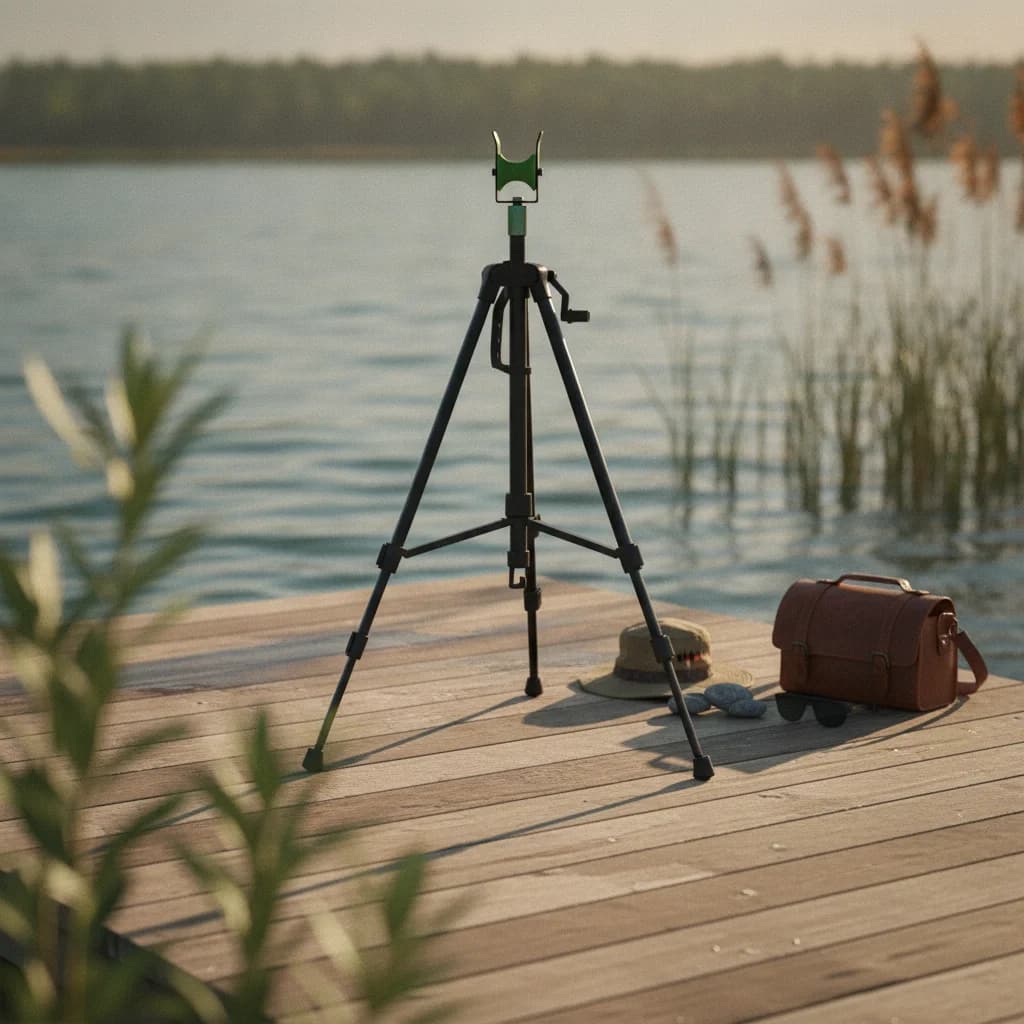 Fishing Rod Tripod Stand Adjustable Fishing Rod Holder Stable Easy to Install for Fishermen