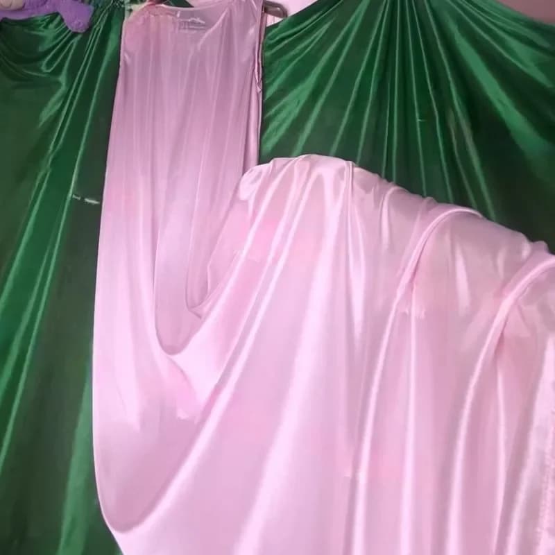 Camicia da Notte in Seta Ghiaccio per Uomo e Donna, Sottile, Lunga, con Spalline, Pigiama, Vestito Lungo Ampio, Abbigliamento Casual per Coppie, per Casa e Tempo Libero