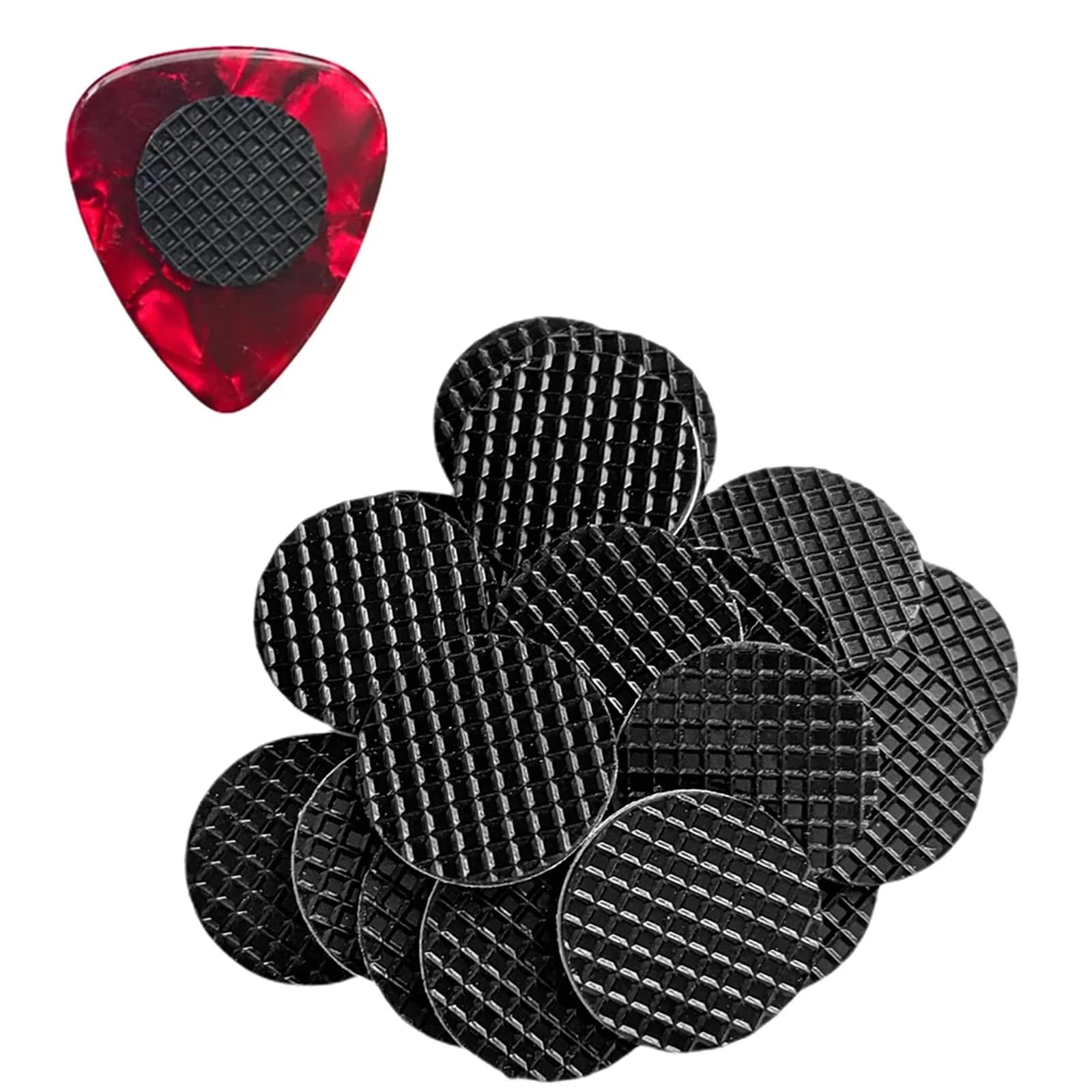 20 pezzi plettri per chitarra autoadesivi impugnature supporti antiscivolo antigoccia per plettri per chitarra impugnatura solida plettri per chitarra resistenti al sudore impugnatura