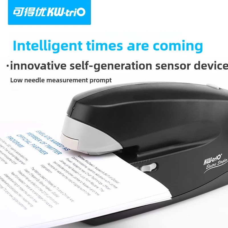 KW-Trio Cucitrice per carichi pesanti Cucitrice elettrica Automatica Smart Sensor Rilegatrice 25 pagine Ufficio Carta A4 Risparmio di sforzo Cucitrice