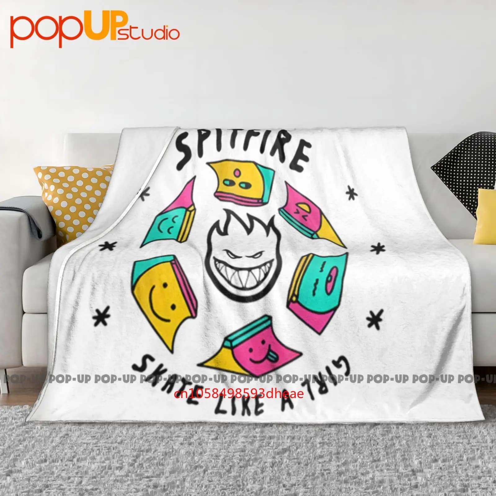 Spitfire Wheels Coperta ultra morbida trapunta invernale Copridivano Copriletto