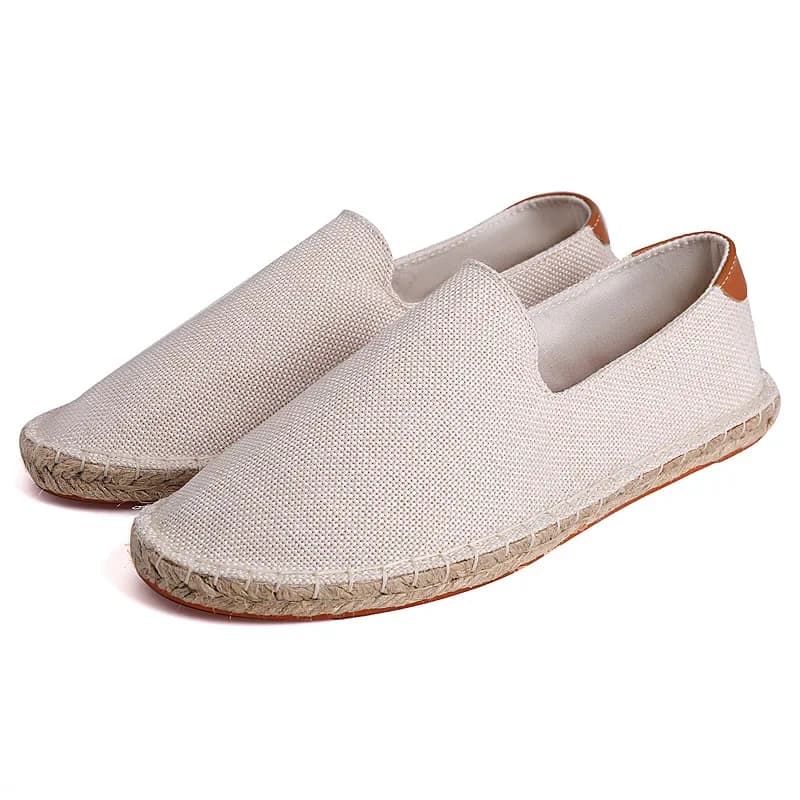 Scarpe Casual Classiche da Uomo, Mocassini Artigianali, Calzature alla Moda, Taglie Grandi 46 47, Espadrillas per Uomo, Nuova Collezione Primavera Autunno 2026 in Lino