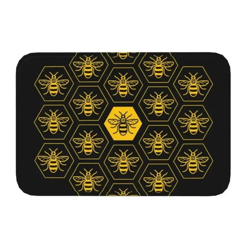 Zerbino custom bee mat anti-slip bee kitchen bathroom living room carpet 40*60cm