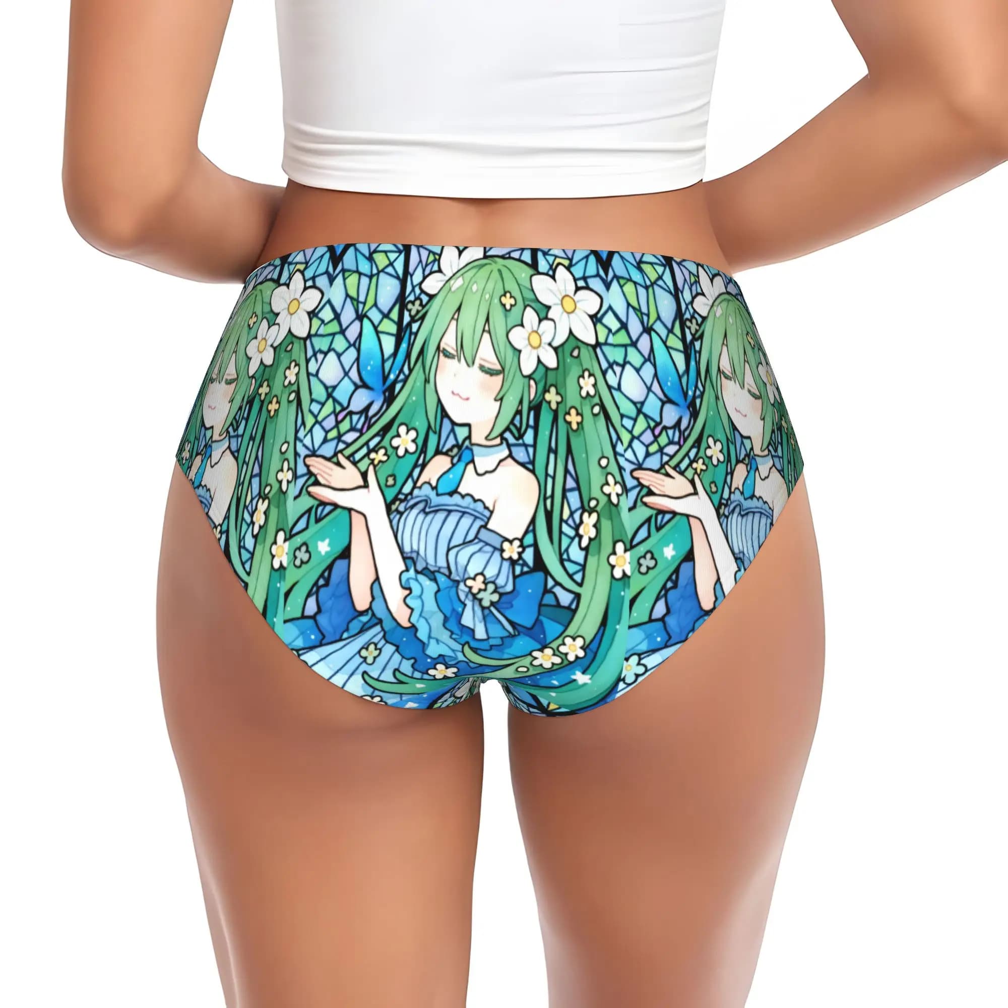 Custom Women H-Hatsunes Brief Panties Female Breathable Music Girl Vocaloid Mikus Underwear Underpants