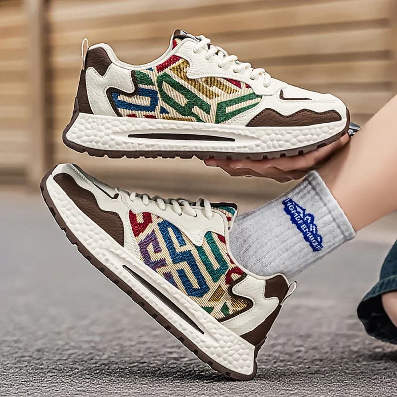 Sneakers da Uomo di Design, Scarpe Casual alla Moda, Scarpe da Corsa con Piattaforma, Scarpe da Tennis Outdoor, Scarpe Vulcanizzate Morbide da Uomo di Grande Successo