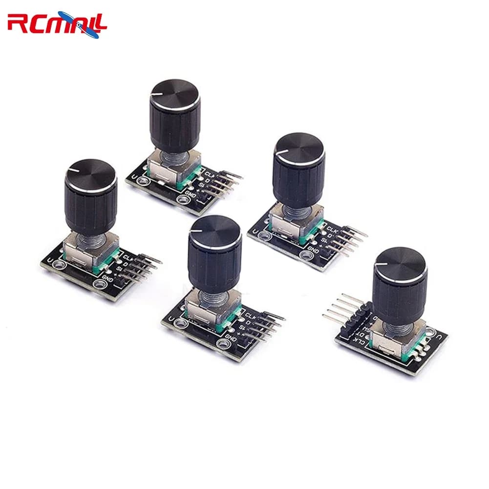RCmall 5 pezzi modulo encoder rotativo a 360 gradi tappo manopola interruttore sensore mattone per Arduino