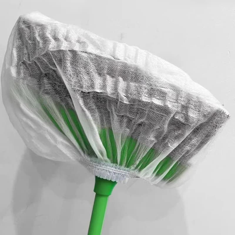 50/100 Pezzi Copri Scopa Monouso Portatile in Tessuto Non Tessuto Assorbente per Capelli, Carta Antipolvere Elettrostatica, Panno per Mop Domestico
