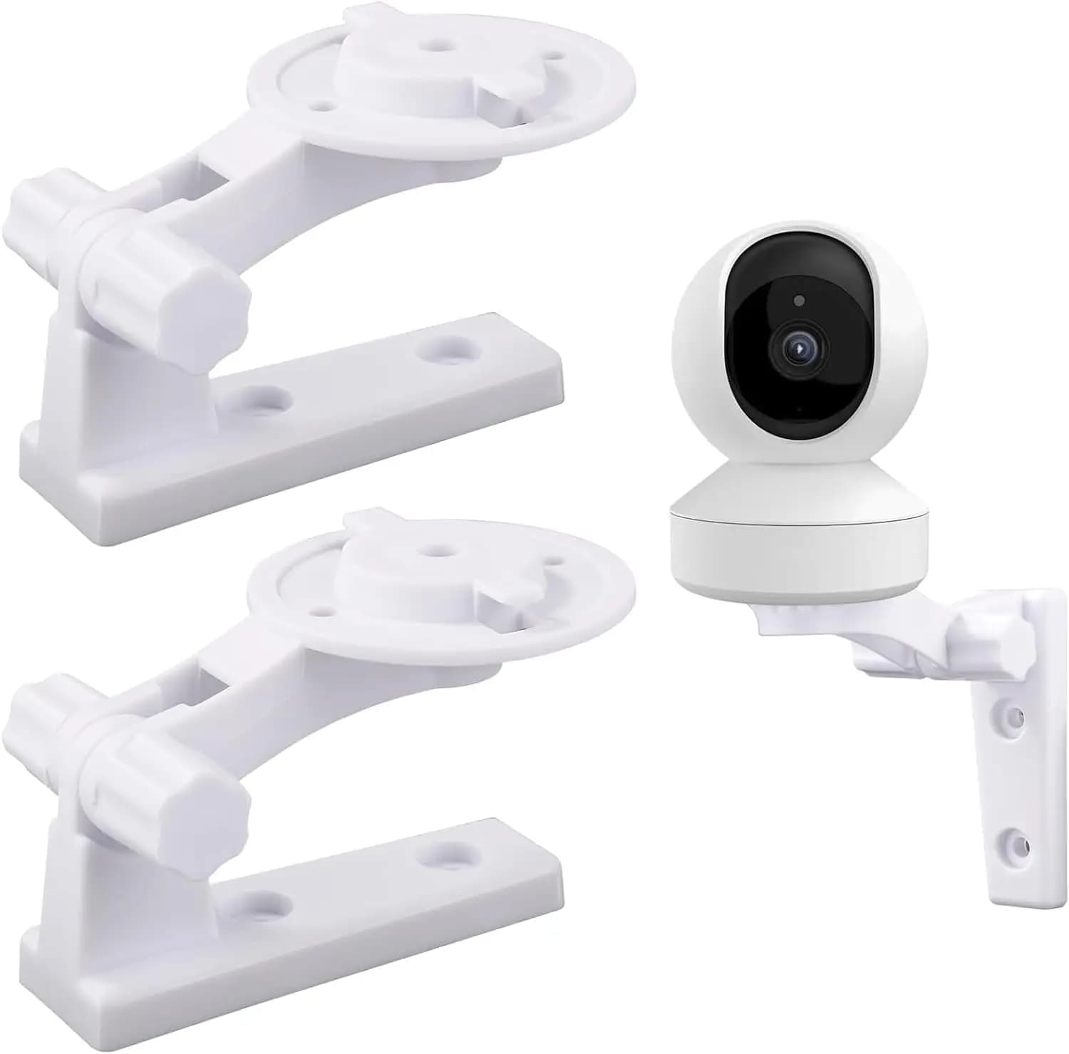Staffa di montaggio per baby monitor per Tapo C200/C201/C210/C211/C212/C220/C225 e Kasa EC70/EC71/KC410S, 180 ° Girevole regolabile
