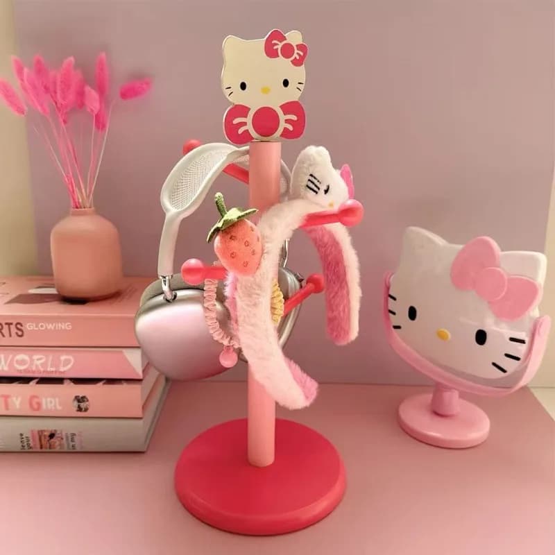 Anime Hello Kitty, Creative Desk Organizer, Decorative Display, Original Desk Accessory
