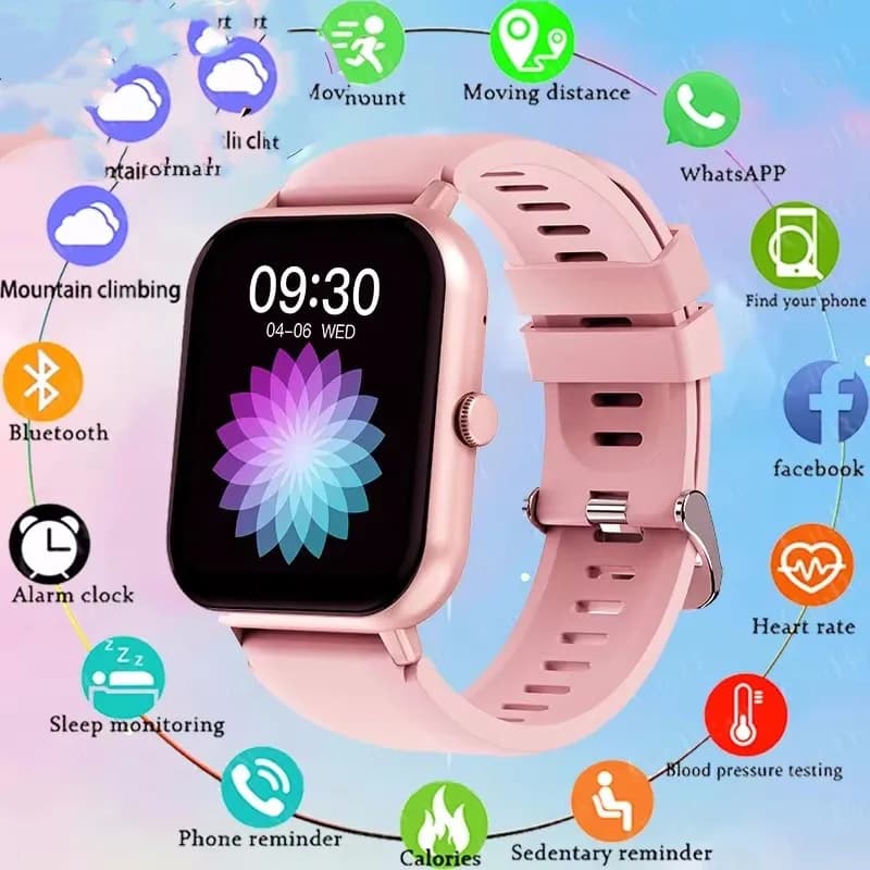 XIAOMI Smart Watch per donna Orologi alla moda con touch screen completo Orologio sportivo per fitness Smartwatch impermeabile Lady Reloj Mujer
