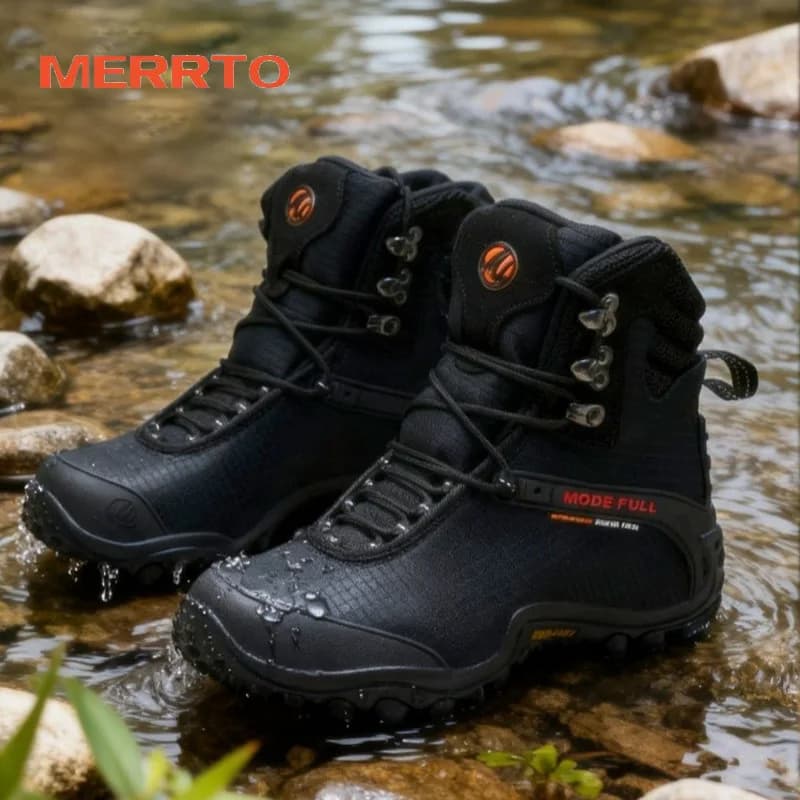 MERRTO Hiking Shoes Men Mesh Outdoor Climbing Camping Boots Women breathable Wakling ankle tennis Shoe outdoor Trekking Sneakers