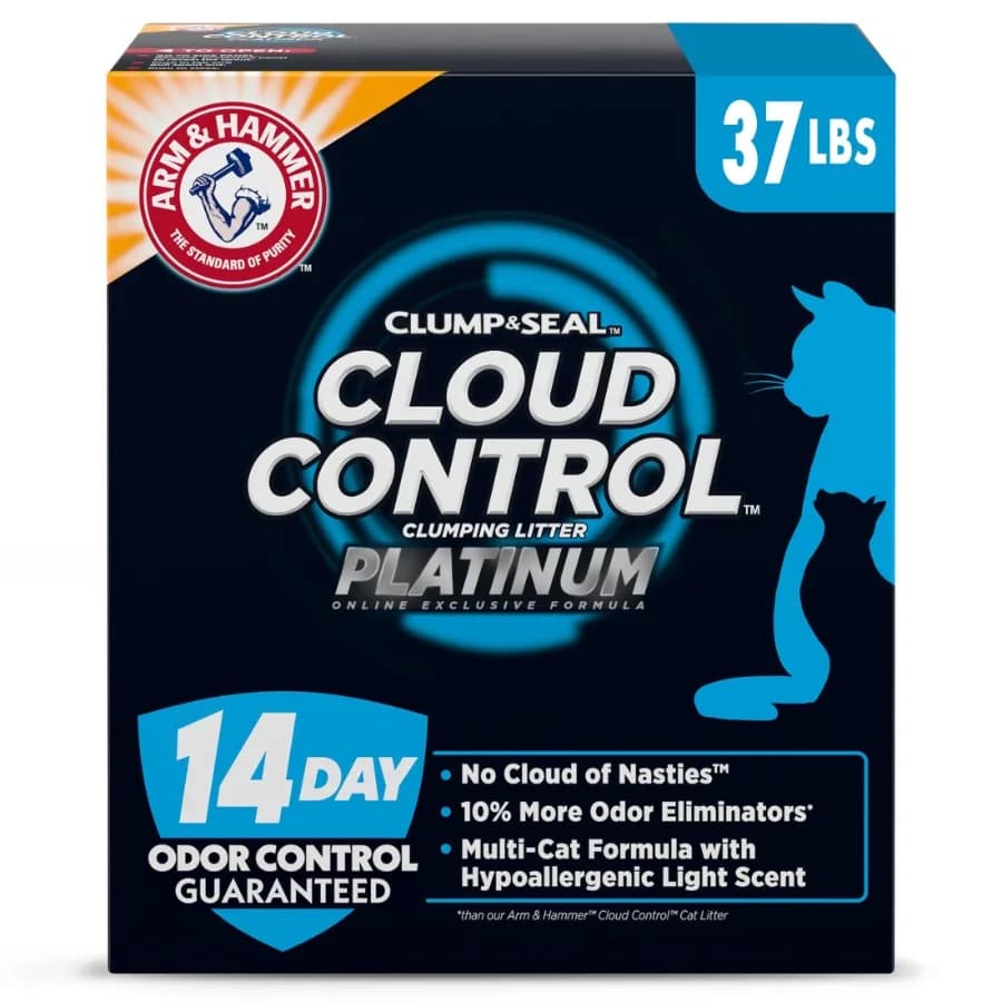 Premium Clumping Cat Litter for Effective Odor Control and Easy Cleanup Ideal for Multi-Cat Homes 37 lb