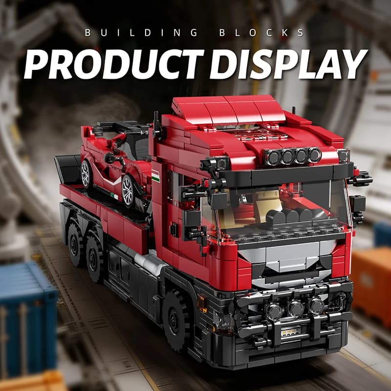 1728Pcs Technical Blocks Truck Sets Trailer Cars Transport Vehicle Creative MOC Building Toys Birthday Gifts Adult Bricks Model