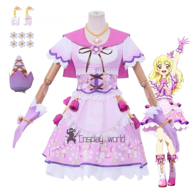 Aikatsu Ichigo Hoshimiya Stage Outfit Anime Cosplay Costume