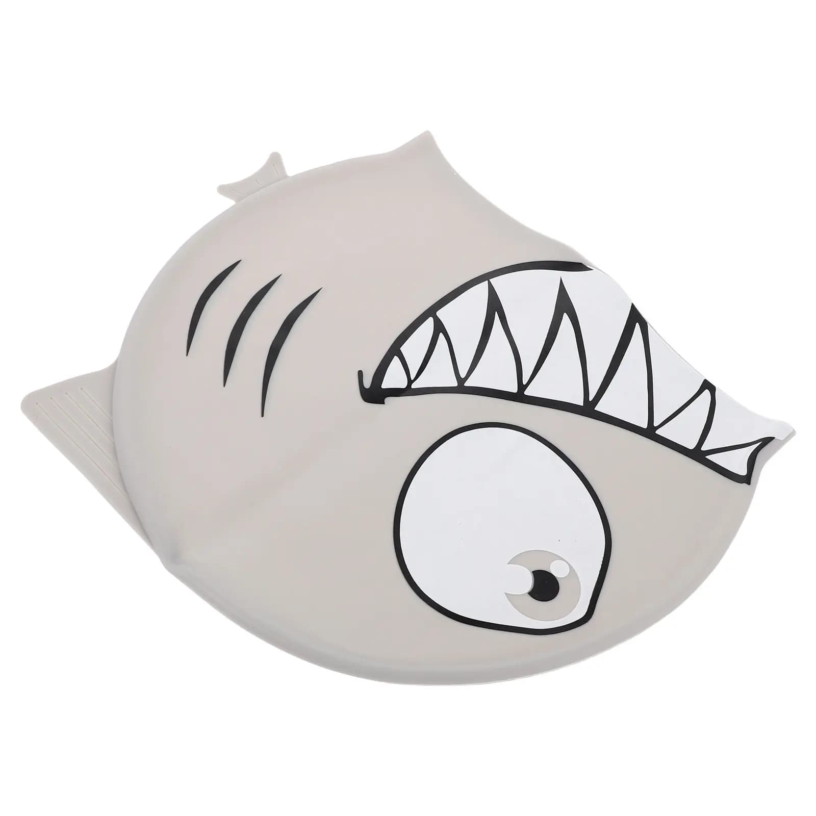 Cuffia da Nuoto in Silicone Morbido con Motivo Squalo, Impermeabile, per Piscina, Spiaggia e Giochi d'Acqua all'Aperto