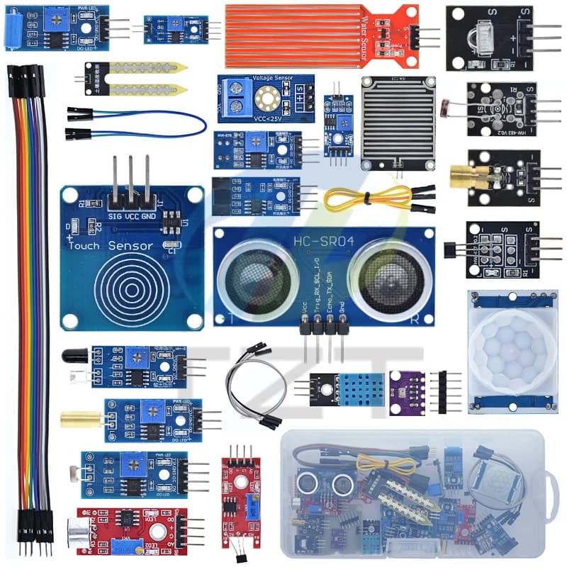 Kit modulo sensore TZT 1/3box 22 in 1 per Arduino raspberry Pi IoT KIT avviamento apprendimento per principianti