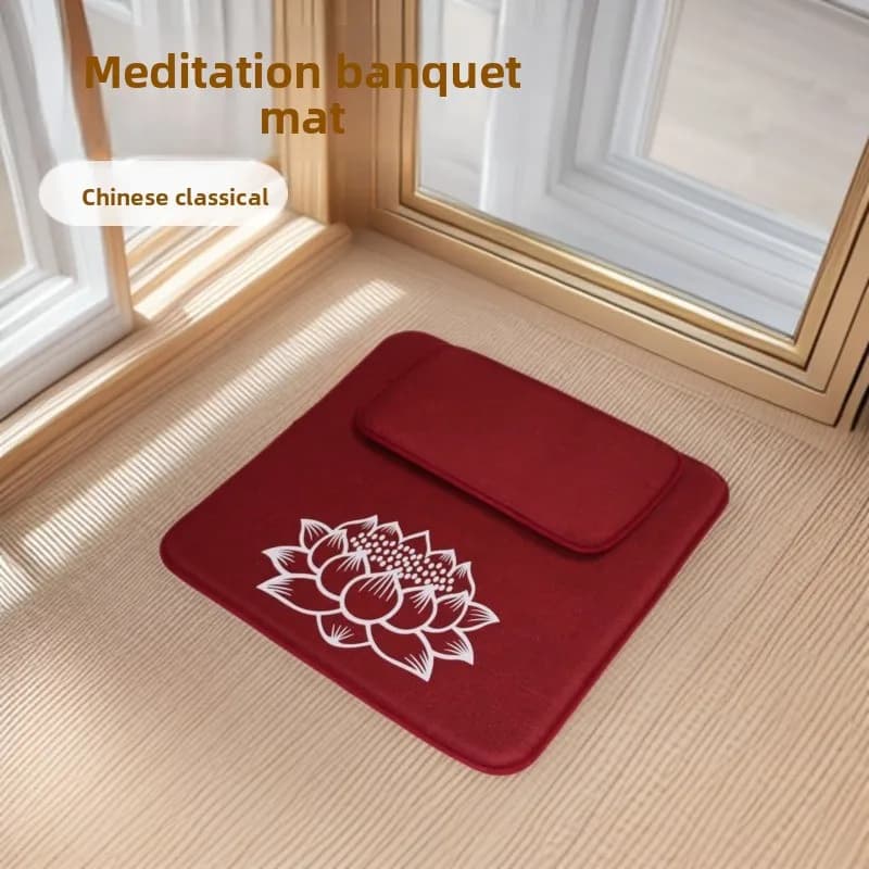 Meditation Mat Yoga Equipment Cushion Pad Portable Yoga Meditation Sitting Cushion Soft for Household Indoor Daily Practice