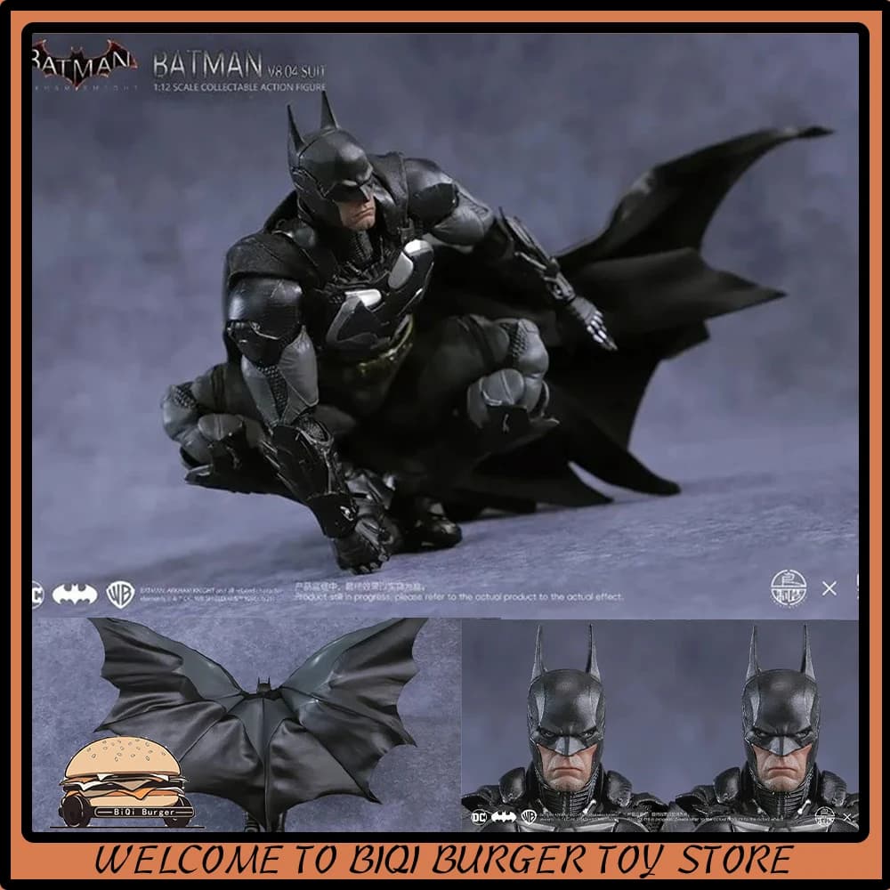 Originale LPZZ Giocattoli Arkham Knight Figura V8.04 Vestito Batman Action Figures 002 Deathstroke DC Multiverso Superman 1/12 Statua Regalo