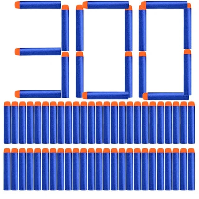 1000/400/300/200/100 pezzi W1-Blue Proiettili a testa tonda solida da 7,2 cm per blaster serie Nerf, ricariche di dardi, accessori per pistole giocattolo per bambini
